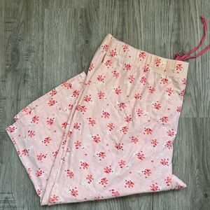 Joe Boxer Pink Floral Pajama Crop Lounge Pants Sz 3X